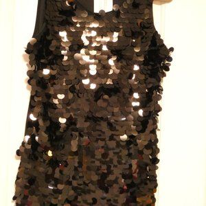 NWT Embellished Black Top